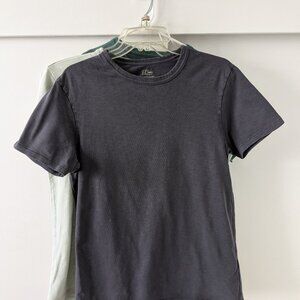 J Crew Garment-dyed slub cotton crewneck T-shirts (S) (bundle of 3)